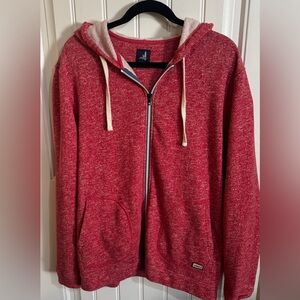 johnnie-O McCabe Full Zip Hoodie Malibu Red Men’s XL